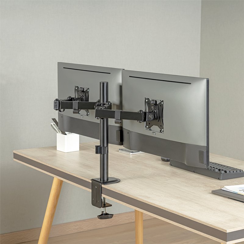 LogiLink monitor arm, 17-32 inch, VESA 75×75/100×100 mm, black
